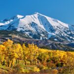 Colorado mountains in the fall time
